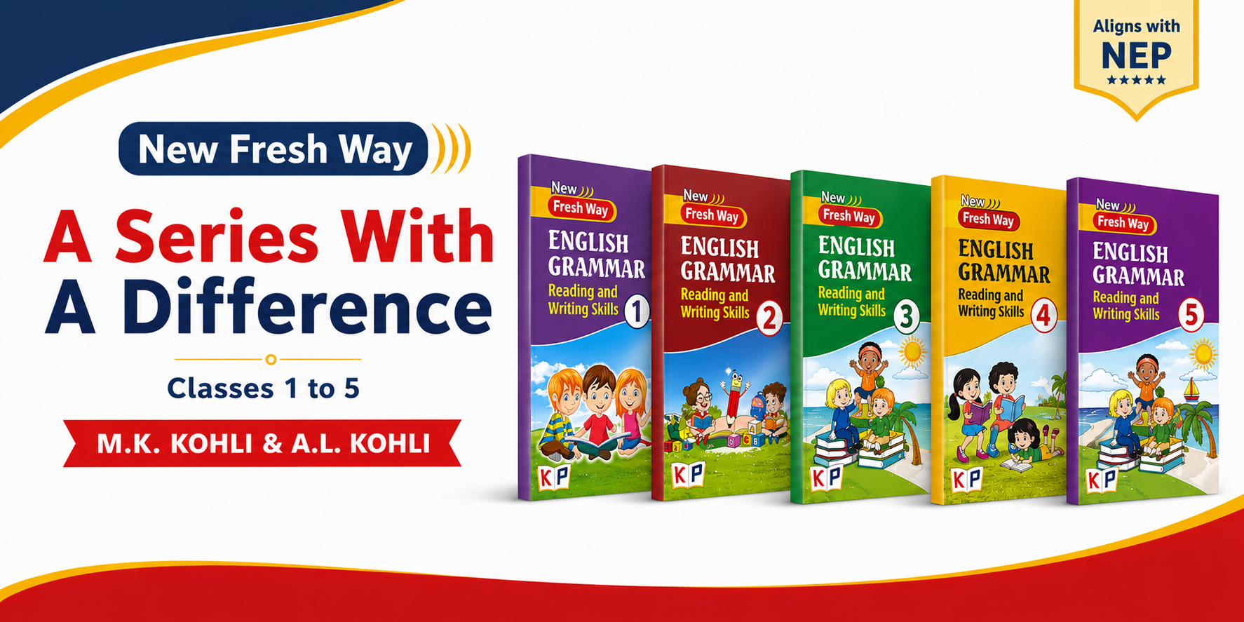 New Fresh Way English Grammar — Classes 1–5